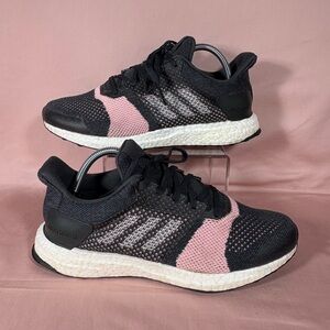 Adidas Ultra Boost Black/Pink Women's Running Shoes Size10 (B75864)